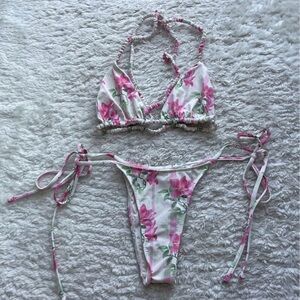 Frankie’s Bikinis Floral Bikini Set